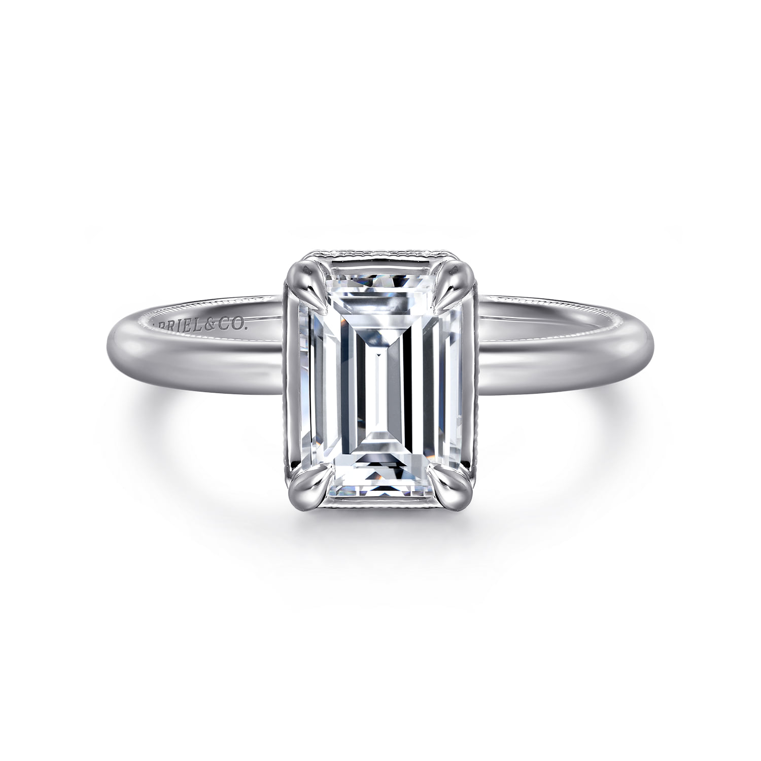 Bezel Prong Diamond Engagement Ring