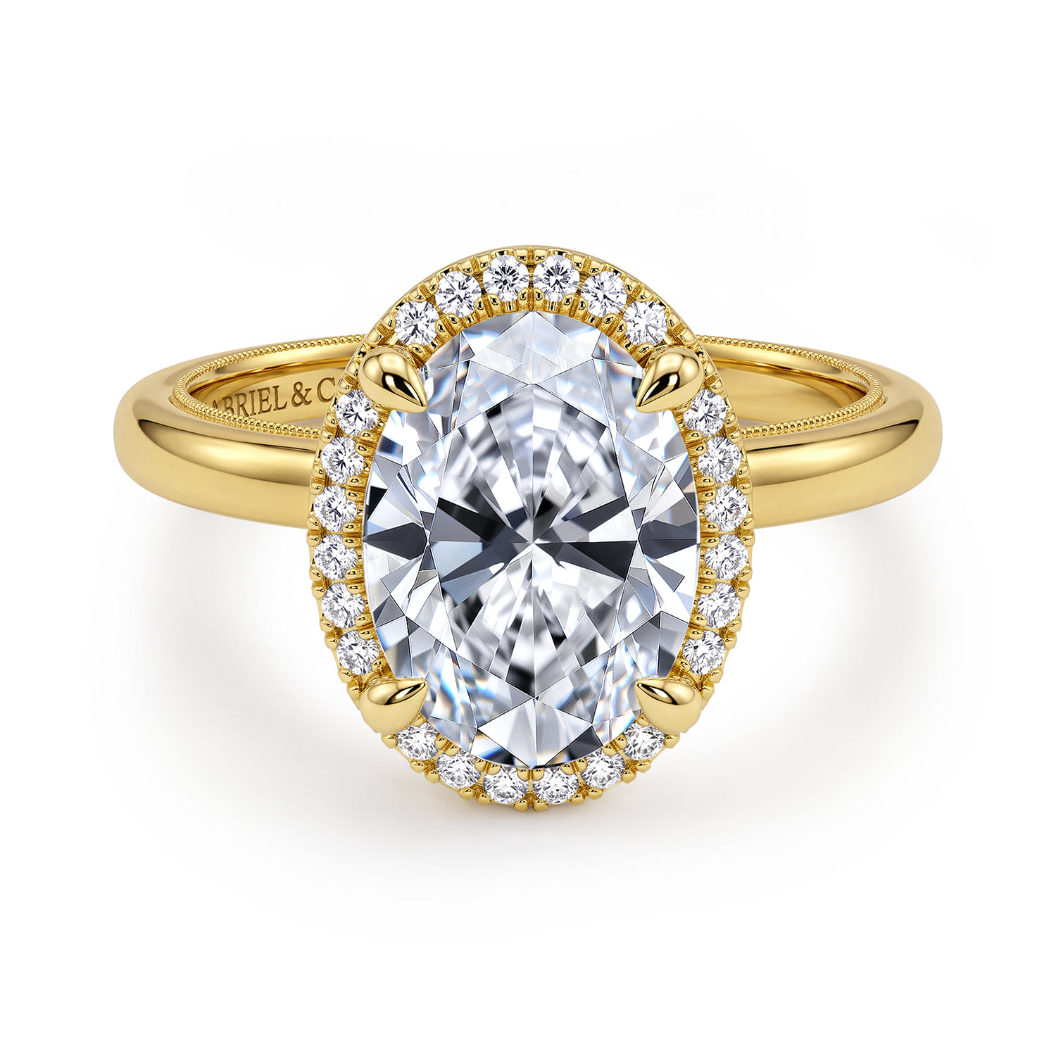 Halo Diamond Engagement Ring