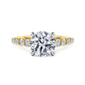 Emberlie - 14K White Gold Round Diamond Engagement Ring