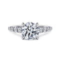 Emberlie - 14K White Gold Round Diamond Engagement Ring
