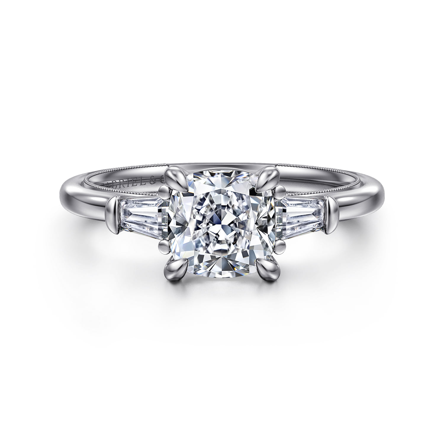 Three Stone Diamond Engagement Ring
