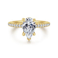 Franka - 14K Yellow Gold Pear Shape Diamond Engagement Ring