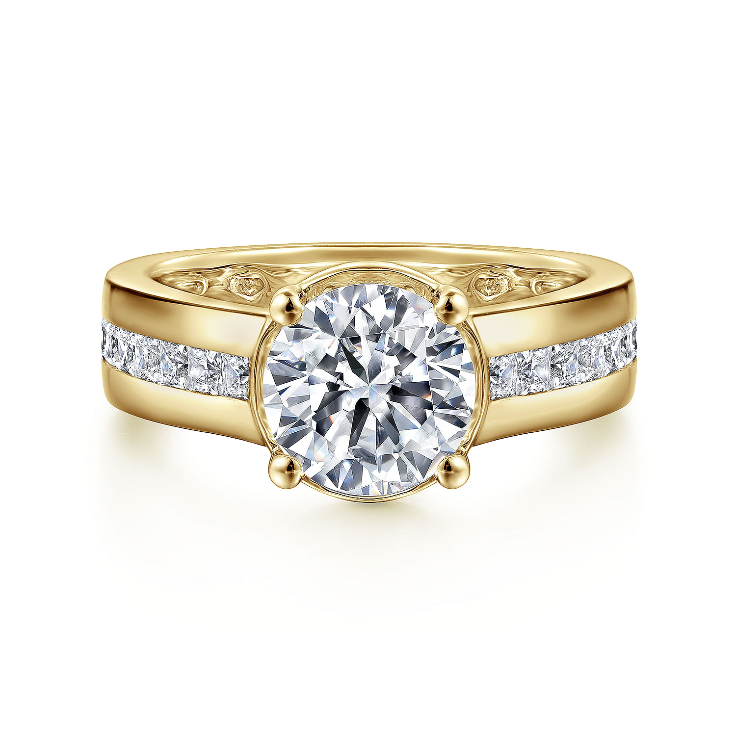 2.00Ct Round Cut Diamond Engagement online Cluster Ring 14K Yellow Gold Over