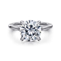 Ericka - 14K White Gold Round Diamond Engagement Ring