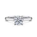 Ericka - 14K White Gold Round Diamond Engagement Ring