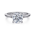 Ericka - 14K White Gold Round Diamond Engagement Ring