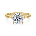 Ericka - 14K Yellow Gold Round Diamond Engagement Ring