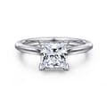 Ericka - 14K White Gold Princess Cut Diamond Engagement Ring