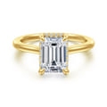 Aldon - 14K Yellow Gold Radiant Cut Diamond Engagement Ring
