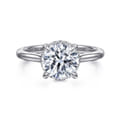 Aldon - 14K White Gold Round Diamond Engagement Ring