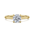 Bena - 14K Yellow Gold Round Solitaire Diamond Engagement Ring