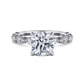 Lanna - 14K White Gold Round Diamond Engagement Ring
