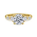 Cian - 14K Yellow Gold Round Five Stone Diamond Engagement Ring