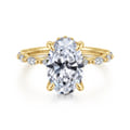 Adeena - 14K Yellow Gold Diamond Engagement Ring