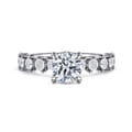 Zelmira - 14K White Gold Round Diamond Engagement Ring