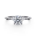 Frances - 14K White Gold Round Diamond Engagement Ring
