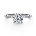 Frances - 14K White Gold Round Diamond Engagement Ring