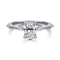 Marline - 14K White Gold Oval Diamond Engagement Ring