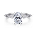 Marline - 14K White Gold Oval Diamond Engagement Ring