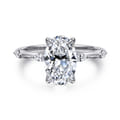 Marline - 14K White Gold Oval Diamond Engagement Ring