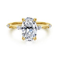 Marline - 14K Yellow Gold Oval Diamond Engagement Ring
