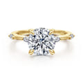 Marline - 14K Yellow Gold Round Diamond Engagement Ring