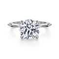 Marline - 14K White Gold Round Diamond Engagement Ring