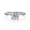 Marline - 14K White Gold Round Diamond Engagement Ring