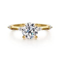 Marline - 14K Yellow Gold Round Diamond Engagement Ring
