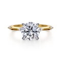 Marline - 14K White -Yellow Gold Round Diamond Engagement Ring