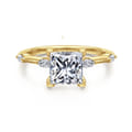 Marline - 14K Yellow Gold Princess Cut Diamond Engagement Ring