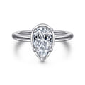 Reece - 14K White Gold Pear Shape Diamond Engagement Ring