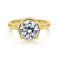 Reece - 14K Yellow Gold Round Diamond Engagement Ring