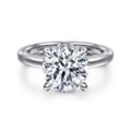 Sandi - 14K White Gold Round Diamond Engagement Ring