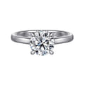 Sandi - 14K White Gold Round Diamond Engagement Ring