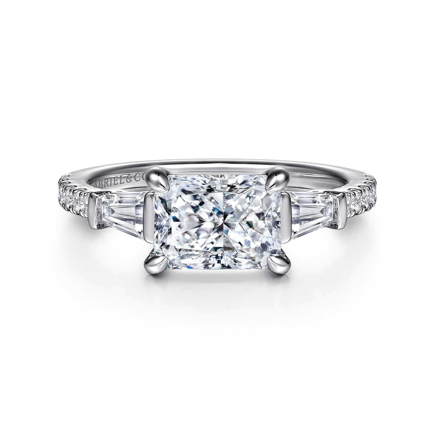 Three Stone Diamond Engagement Ring