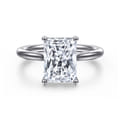 Azucena - 14K White Gold Radiant Cut Solitaire Diamond Engagement Ring