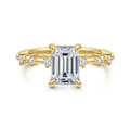Joplin - 14K Yellow Gold Emerald Cut Diamond Engagement Ring