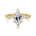 Joplin - 14K Yellow Gold Marquise Shape Diamond Engagement Ring