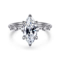 Joplin - 14K White Gold Marquise Shape Diamond Engagement Ring