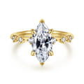 Joplin - 14K Yellow Gold Marquise Shape Diamond Engagement Ring