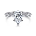 Joplin - 14K White Gold Pear Shape Diamond Engagement Ring