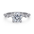 Joplin - 14K White Gold Round Diamond Engagement Ring