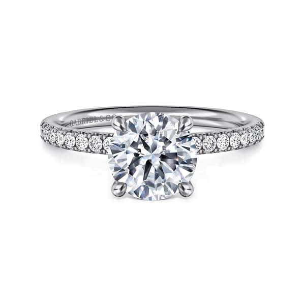 Platinum Round Diamond Engagement Ring