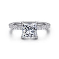 Twain - Platinum Princess Cut Diamond Engagement Ring