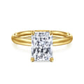 Unite - 14K Yellow Gold Radiant Cut Solitaire Diamond Engagement Ring