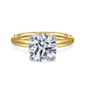 Unite - 14K White-Yellow Gold Round Diamond Engagement Ring