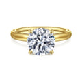 Unite - 14K Yellow Gold Round Solitaire Diamond Engagement Ring