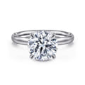 Unite - 14K White Gold Round Solitaire Diamond Engagement Ring