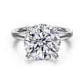 Unite - 14K White Gold Round Solitaire Diamond Engagement Ring